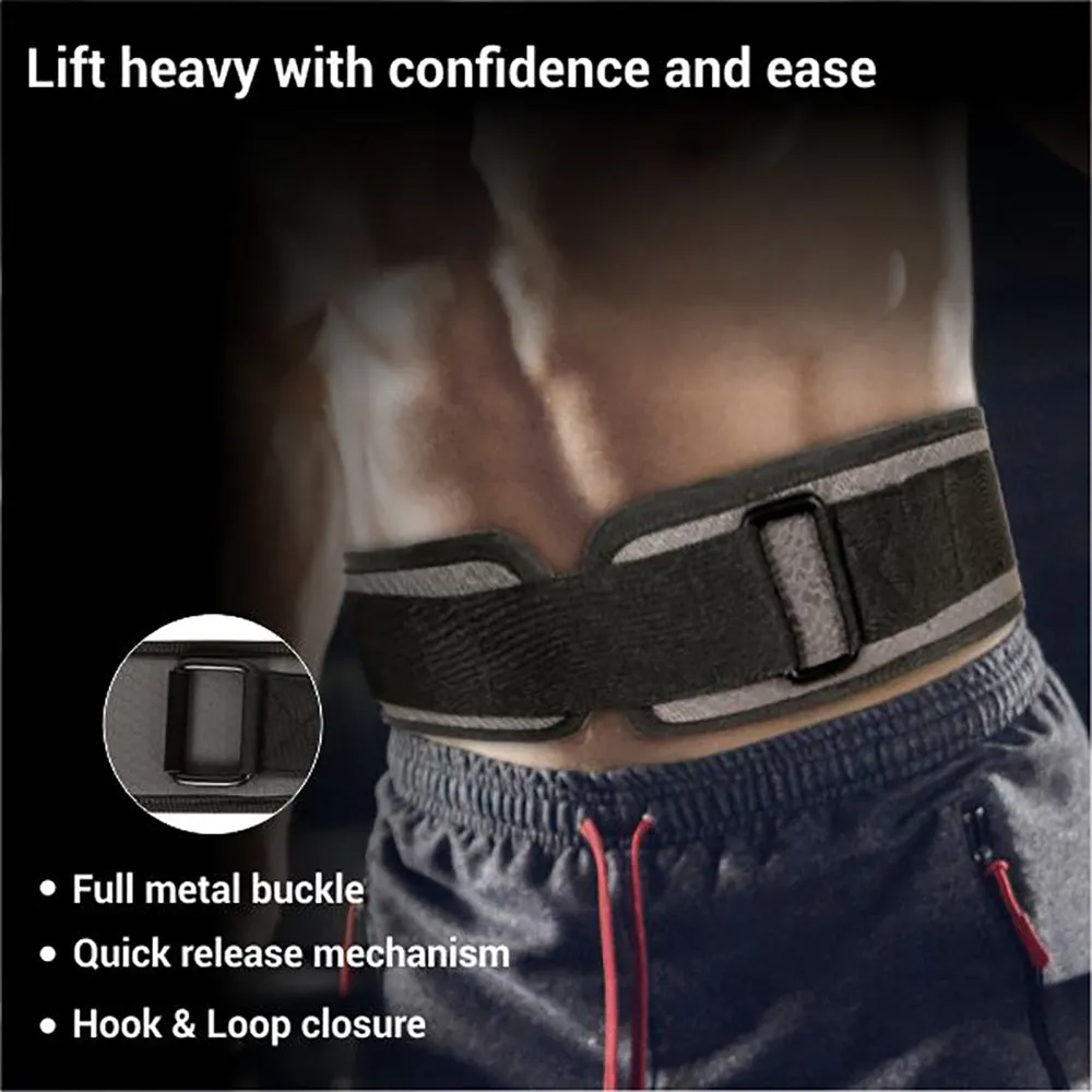 6" Quick-Lock Wide Weightlifting Gym Belt