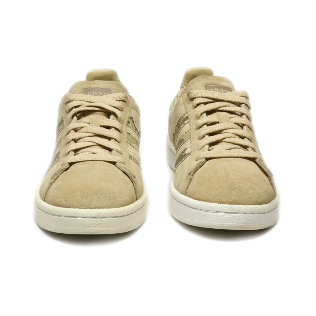 Adidas Campus Low-Top Sneakers Suede Brown Colour For Women