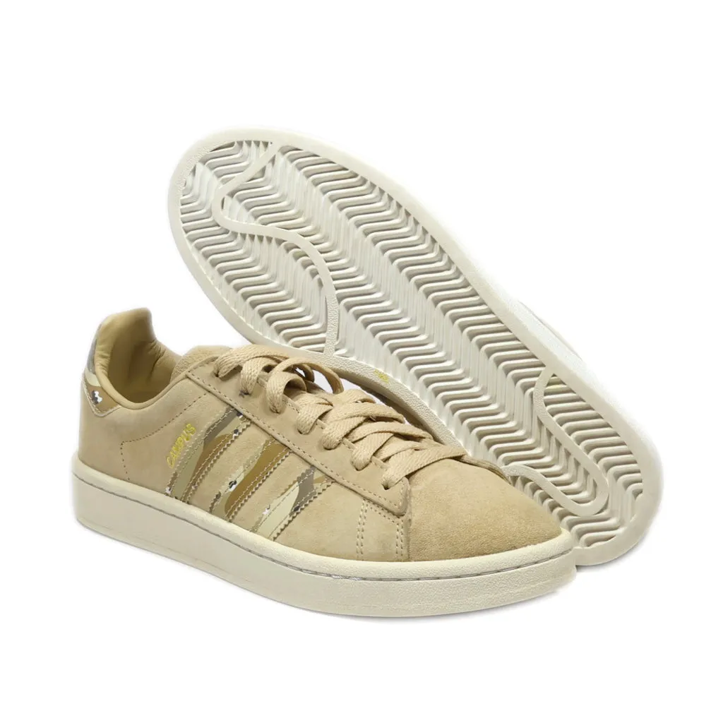 Adidas Campus Low-Top Sneakers Suede Brown Colour For Women