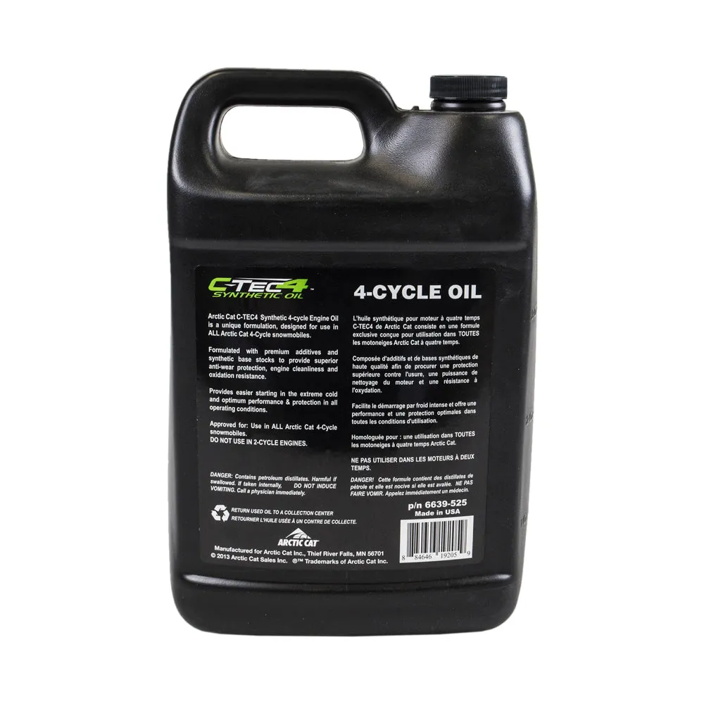 Arctic Cat 6639-525 C-TEC4 Synthetic Oil 1 Gallon Jug 4-Stroke Engines