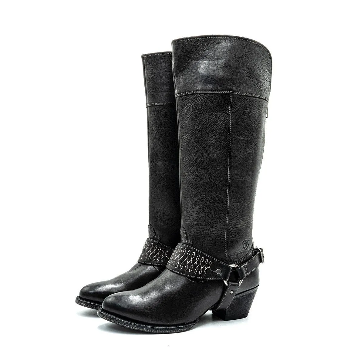 Ariat Western High Boots Leather Brown Colour For Women