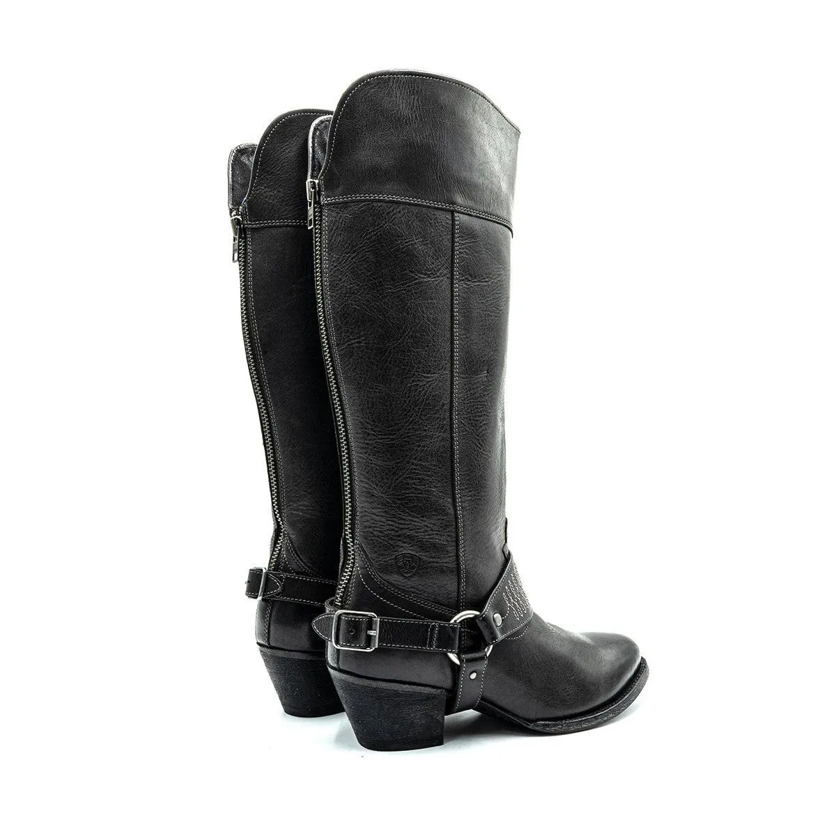 Ariat Western High Boots Leather Brown Colour For Women