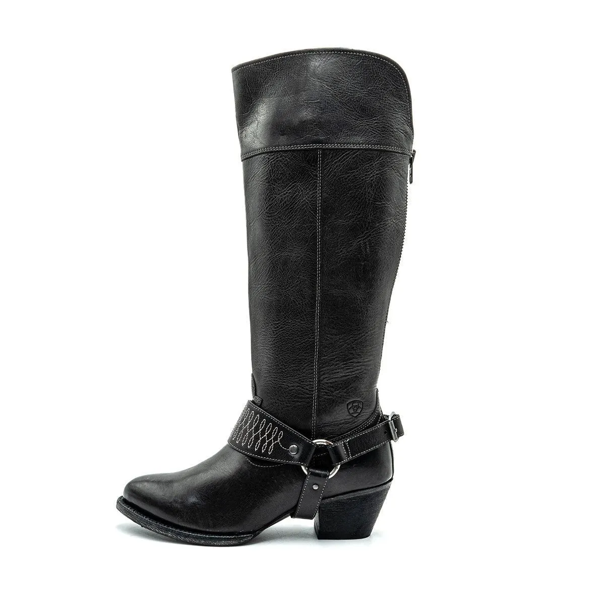 Ariat Western High Boots Leather Brown Colour For Women