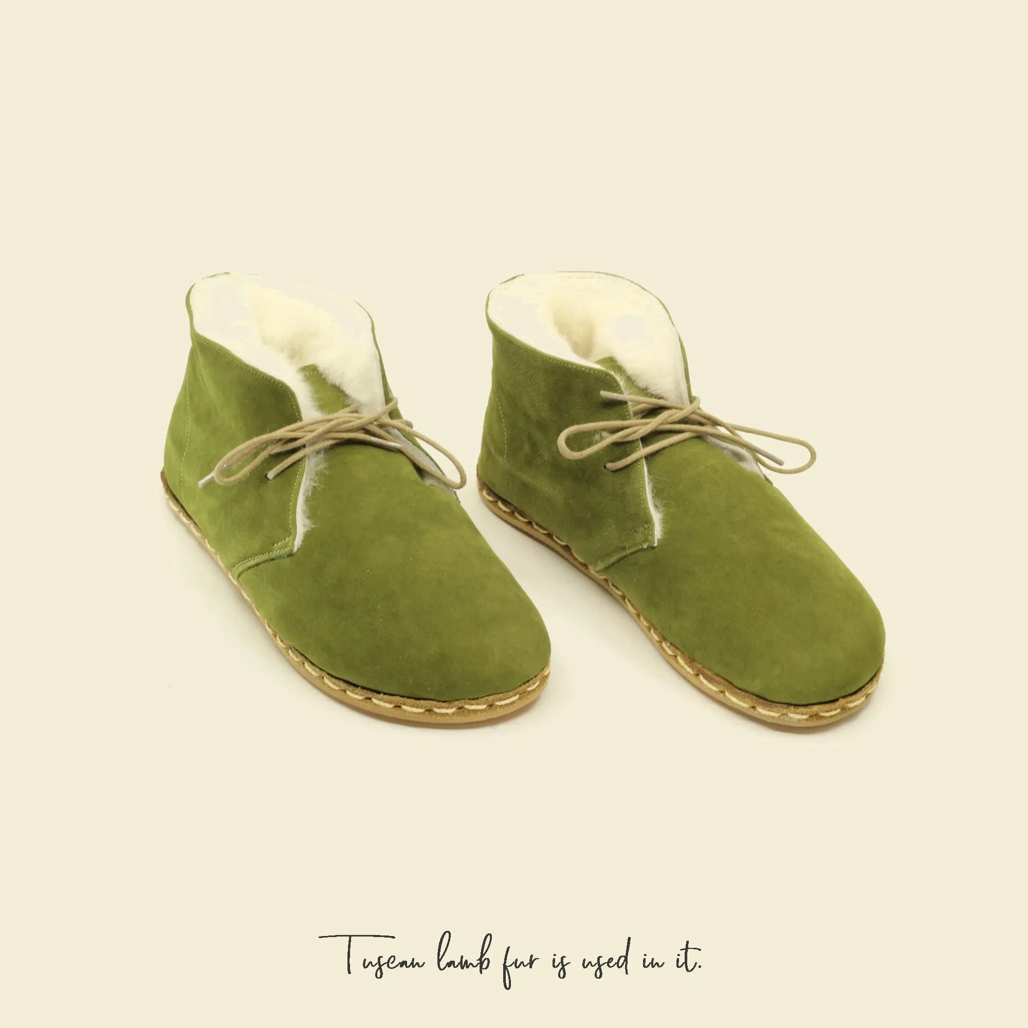 Barefoot Grounding Ankle Boots Green Men