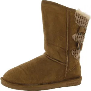 Bearpaw Womens Boshie Suede Faux Fur Lined Winter & Snow Boots