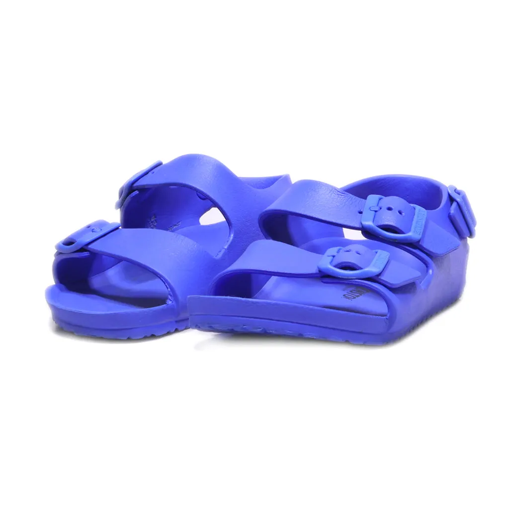 Birkenstock Flat Sandals Rubber Blue Colour For Kids
