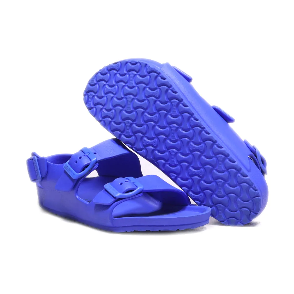 Birkenstock Flat Sandals Rubber Blue Colour For Kids