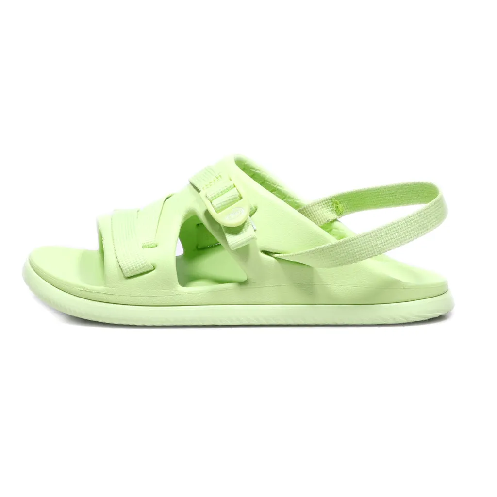 Chaco Flat Sandals Rubber Green Colour For Kids