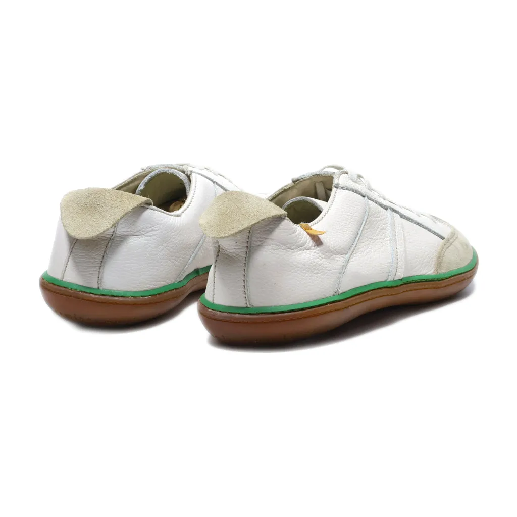 El Naturalista Low-Top Sneakers Leather White Colour For Men