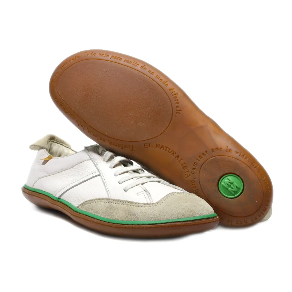 El Naturalista Low-Top Sneakers Leather White Colour For Men