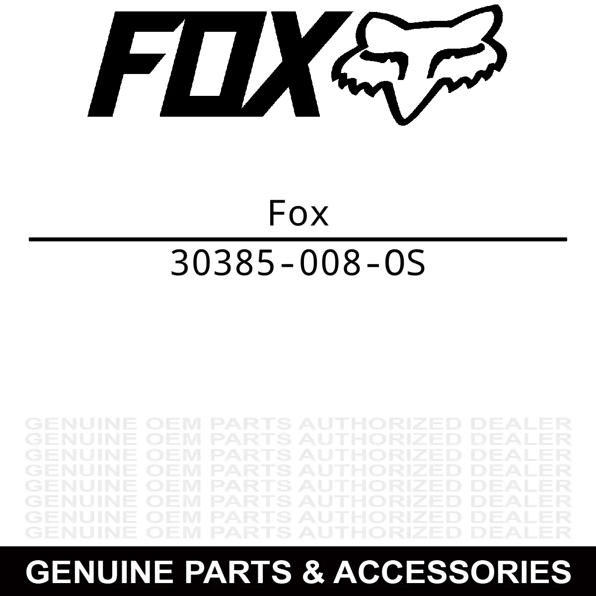 Fox Racing 30385-008-OS Instinct Boot Replacement Right Cuff White - One Size