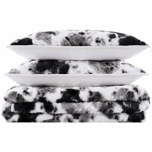 Frye Faux Fur Quilt Set - 3-piece Set