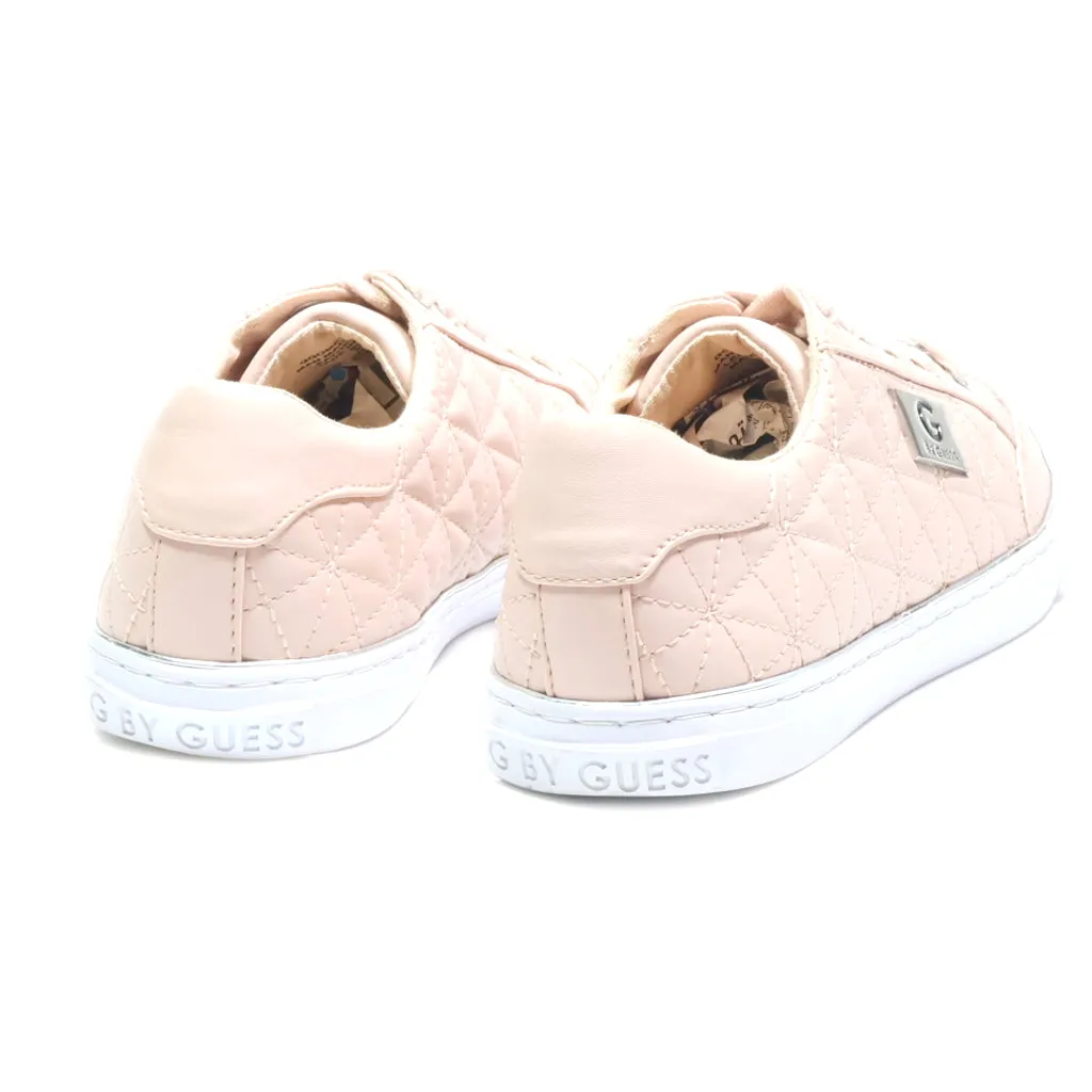 Guess Low-Top Sneakers Leather Pink Colour For Women