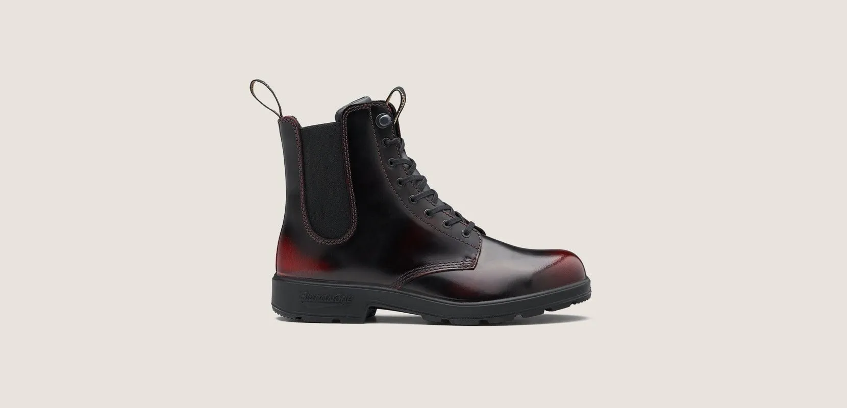 Lace Up Boot | Leather | Bordeaux Brush #2220