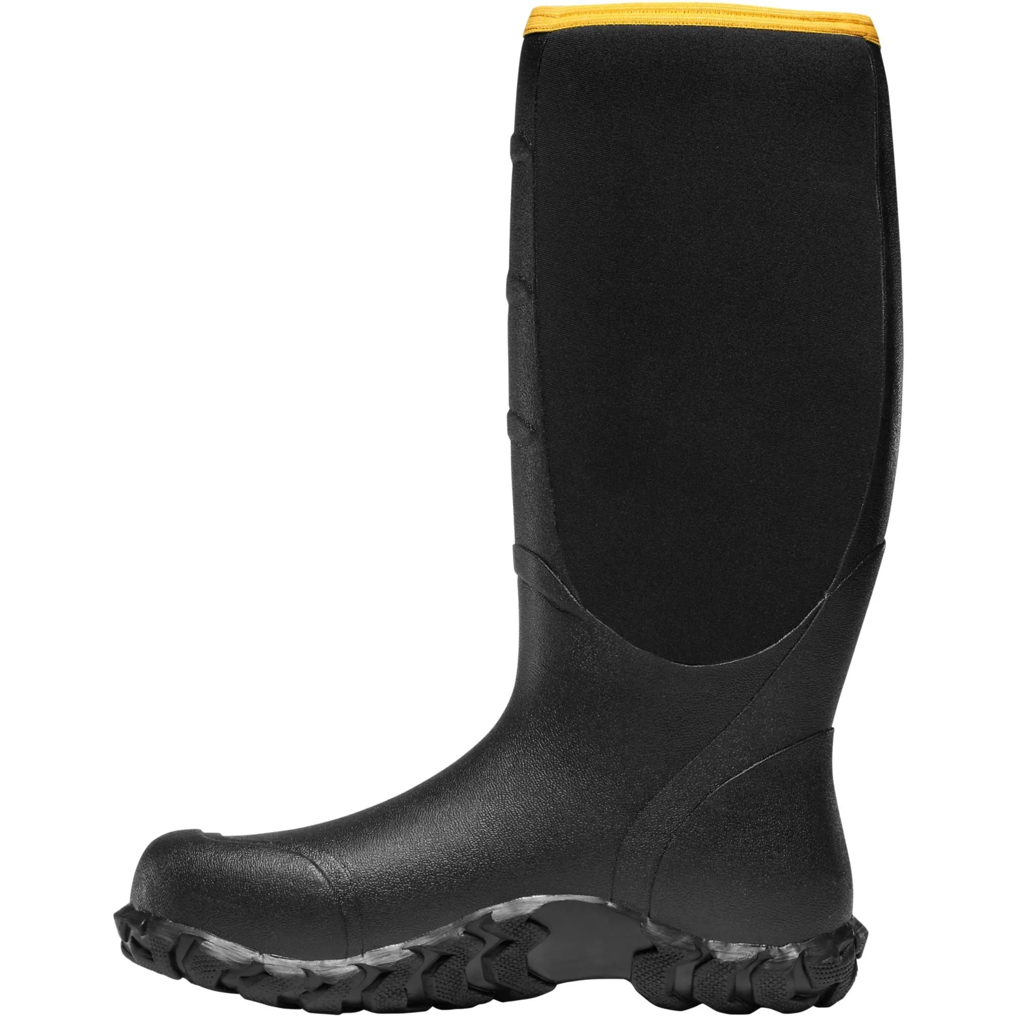 LaCrosse Men's Alpha Lite 16" Ins Rubber Work Boot - Black - 200063