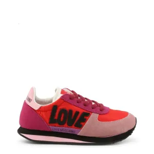 Pink Red Suede Sneakers Shoes For Men