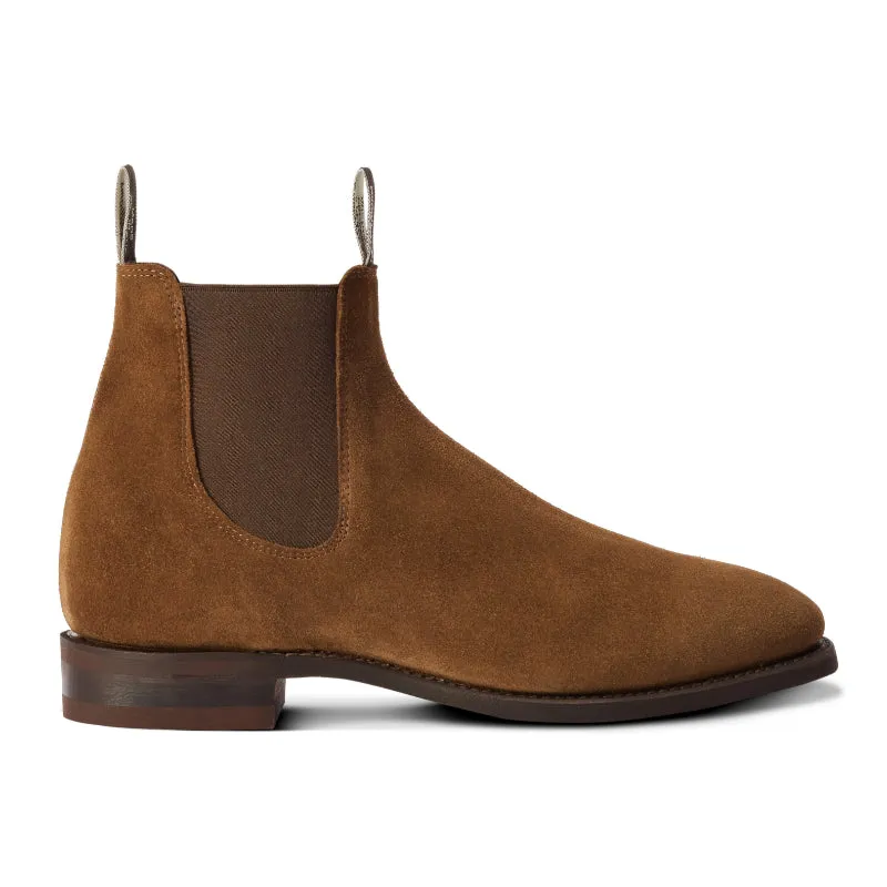 R.M.Williams Comfort Craftsman Mens Suede Boots - Khaki Sand