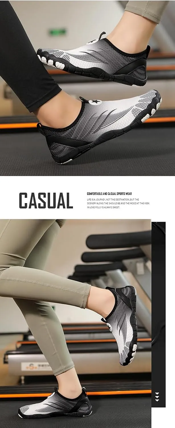 Water Shoes for Women Men Trail Running Healthy & Non-Slip Barefoot Shoes Aqua Swim Beach Shoes Breathable Quick Dry Lightweight Shoes Outdoor Sport Hiking Walking Shoes