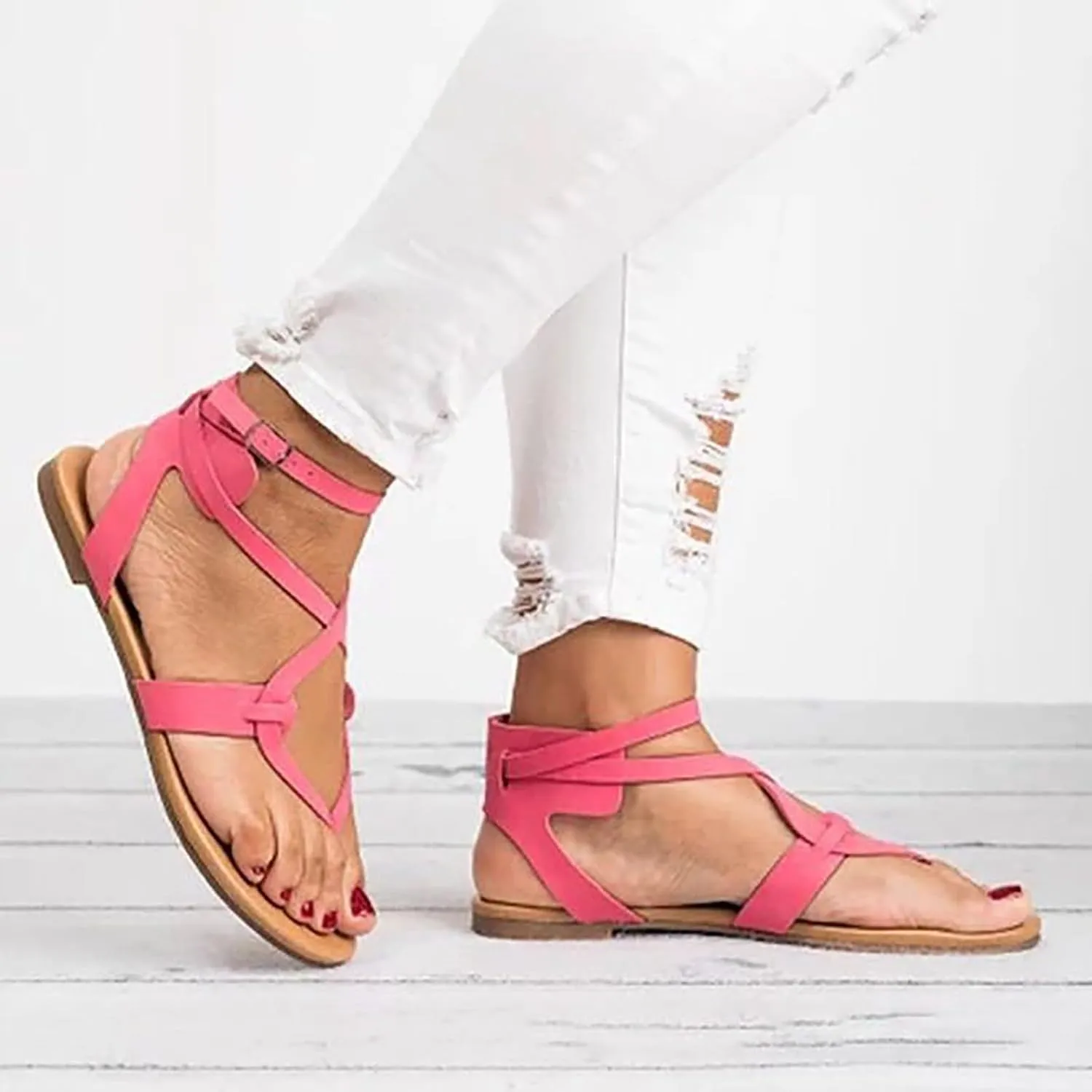 Women Flip-Flops Flat Sandals Jelly Bow Beach Flat Rain Cute Sandals Shower Flip Flops Women Non Slip Casual Sandals